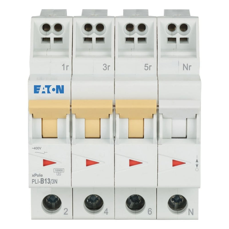 Eaton - Leitungsschutzschalter PLI-B13/3N B 13A, 3p+N Steckkl