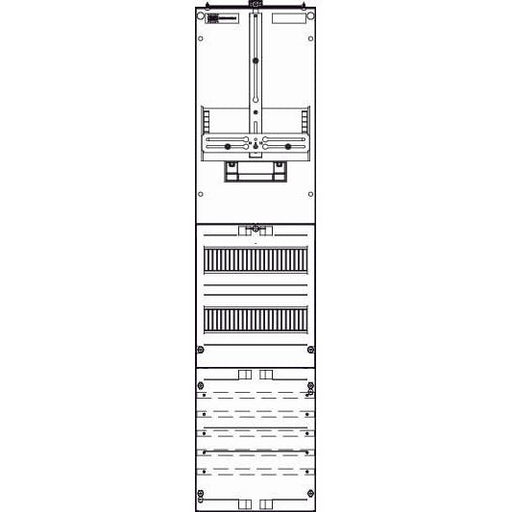 ABN - Zählerfeld Wandlerzählerfeld ZM17X589N Universell 1ZP
