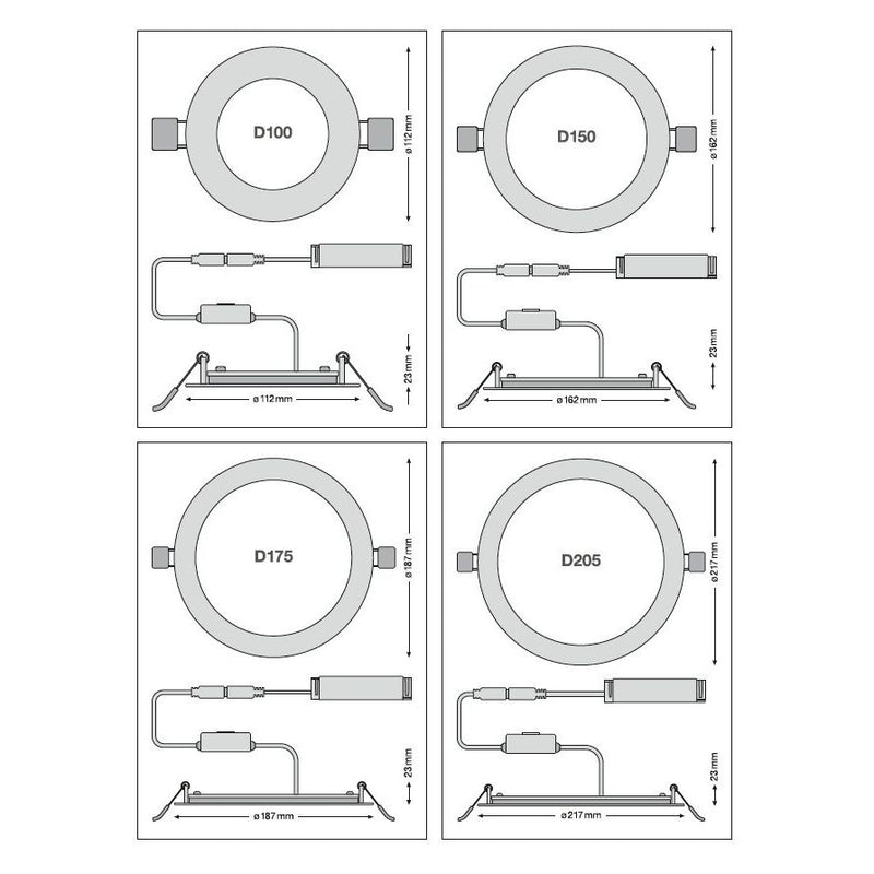 Ledvance - Downlight/Strahler/Flutlicht LED-Downlight DLSLIM.DAD100V9.5WMS 840, DALI