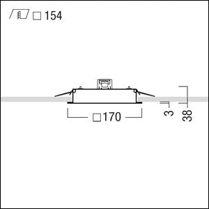Zumtobel Group - Decken - /Wandleuchte LED - Deckeneinbauleuchte MIREL - L mi #42184008 EP 1000 - 830 LDE