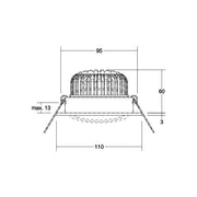 Brumberg Leuchten - Downlight/Strahler/Flutlicht LED-Einbaustrahler 230V 39395253