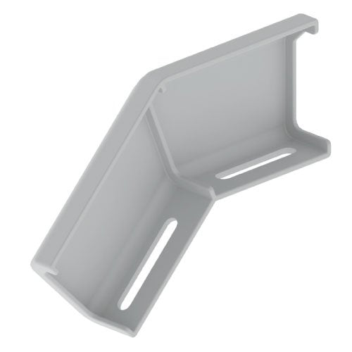 Unex - Verbinder für Kabeltragsystem Winkelverbinder 66852 fallend, lichtgrau − 12 Stück