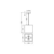 Ledvance - Pendelleuchte E27 D.C.Square Pend E27 braun