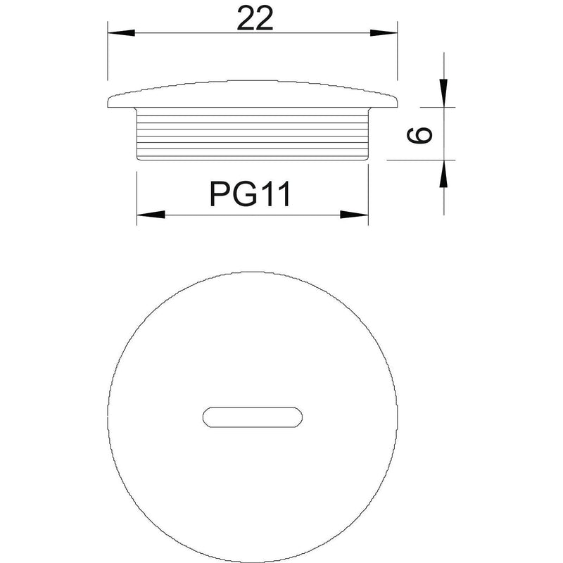 OBO Bettermann - Verschlussschraube Verschlußschraube 108 PG11 Iso,lgr − 100 Stück