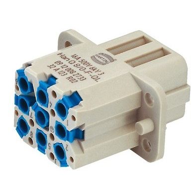 Harting - Kontakteinsatz für Rechtecksteckverbinder Buchseneinsatz 09120082733 HAN Q 8/0-F-QL − 10 Stück