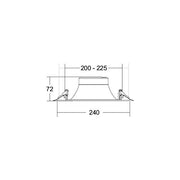 Brumberg Leuchten - Downlight/Strahler/Flutlicht LED-Einbaudownlight 230V 40672184 4000K