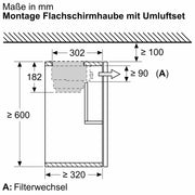 Siemens - Zubehör/Ersatzteile für Dunstabzugshauben Long Life Umluftset LZ11ITD11 extern
