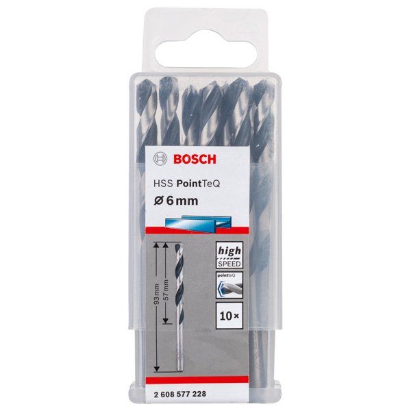 Bosch - Bohrer Metallspiralbohrer HSS 2608577228 PointTeQ DIN 338 6,0