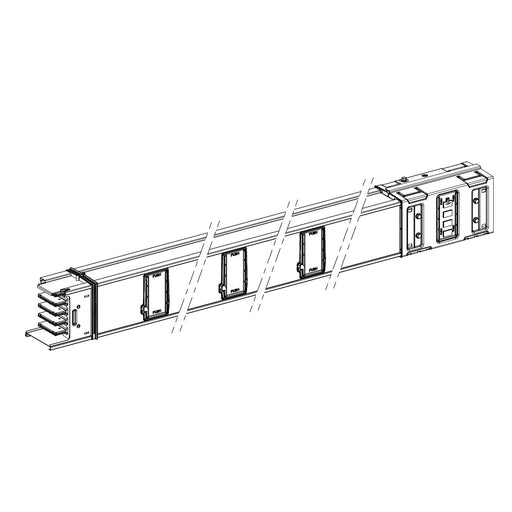 Schneider Electric - Schienenverteilereinheit Verteilerstreckenstück KSA630ED4206 gerade, 2m, 630A