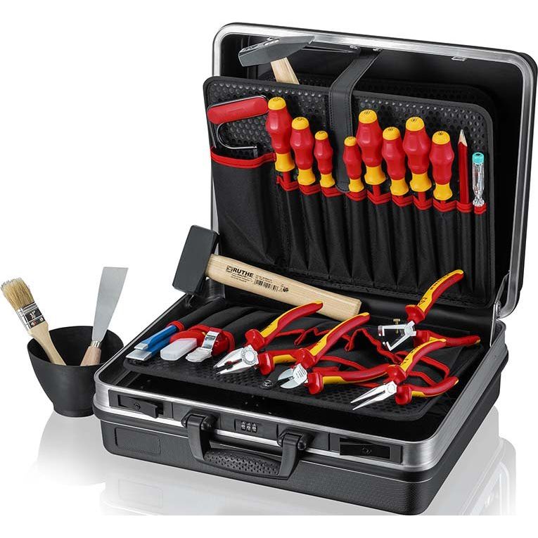 Knipex - Werkzeugset VDE-Werkzeugkoffer 00 21 05 HL S schwarz, 24-teilig