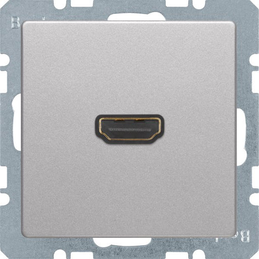 Berker - Einsatz/Abdeckung für Kommunikationstechnik HDMI-Steckdose 90° 3315436084 alu/lack