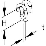 Niedax - Kettennotglied EKLIPS-BF.-Zubehör NF-4 − 100 Stück