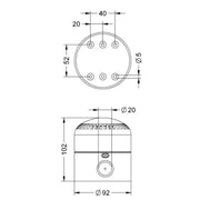 Grothe - Elektronischer Schallgeber Elektrische Sirene SIR 8904WS weiß