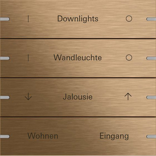 Gira - Bussystem-Tastwippe Wippenset 4-fach 503438 Tastsen.4 TS4 Bronze