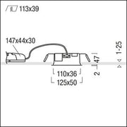 Zumtobel Group - Decken-/Wandleuchte LED-Einbauleuchte SUI DF3 #60210984 4000K