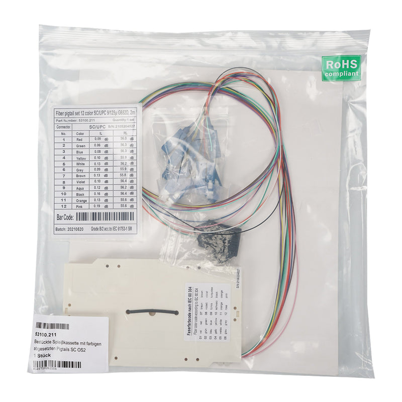 EFB-Elektronik - LWL-Pigtail Bestückte Spleißkassette 53.100.211
