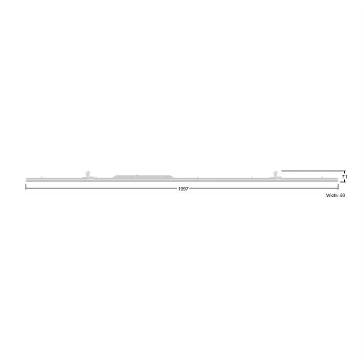 Thorn - Lichtleiste LED - Geräteträger CONTUS7400 #96635816 840, dim., L2000