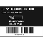 Wera - Bit-Set 6-rund Bit 072448(VE100) TX 20x25mm