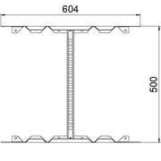 OBO Bettermann - Verbinder für Kabeltragsystem Multifunktionsverbinder LMFV 650 FS für Kabelleiter
