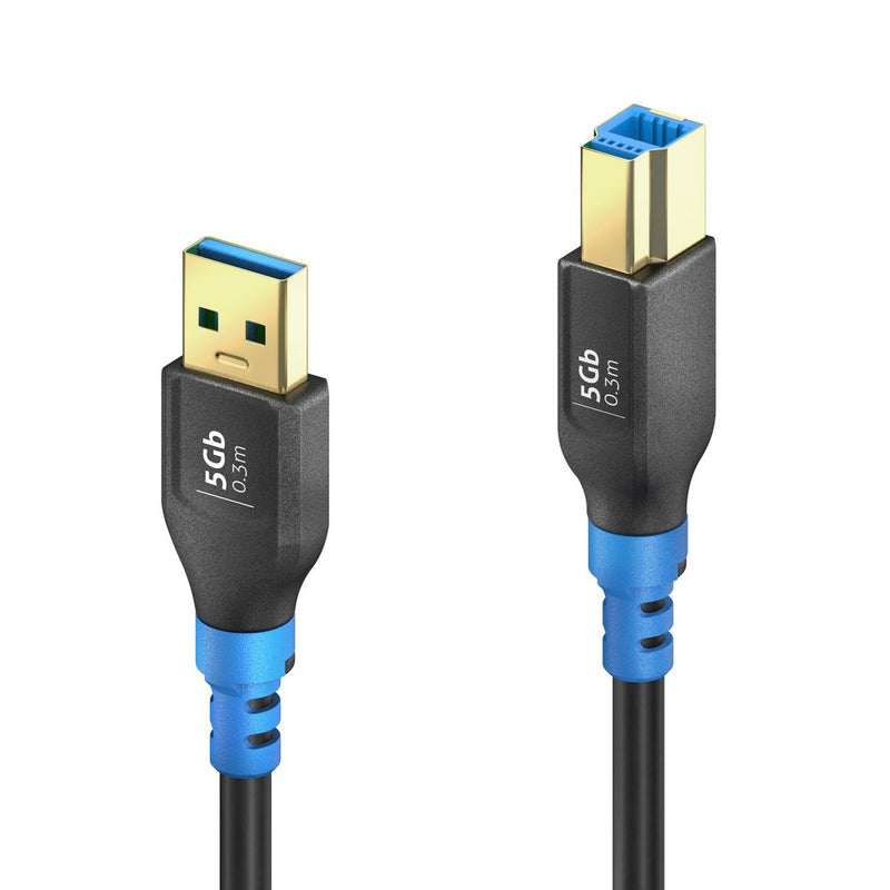 PureLink - PC-Kabel USB-A>B Kabel 0,3m FI-U300-003 FlexInstall
