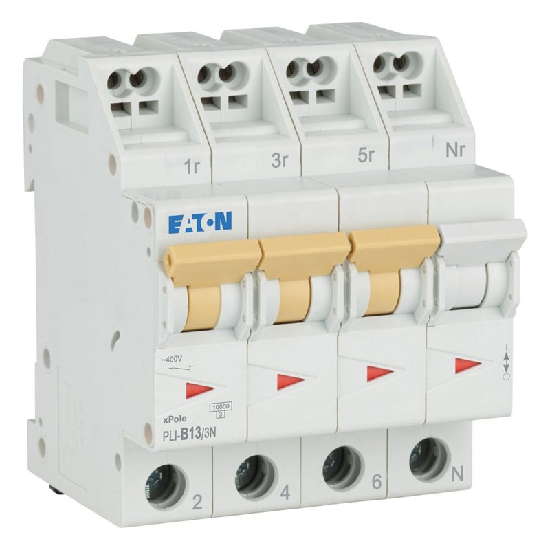 Eaton - Leitungsschutzschalter PLI-B13/3N B 13A, 3p+N Steckkl