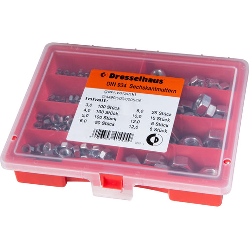 Dresselhaus - Mutter Sortiment Sechskantmuttern 4499/000/06 6005 DIN934 galv. verz