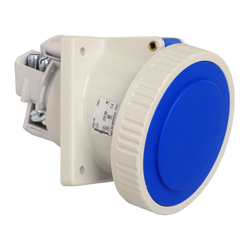Walther Werke - CEE-Anbausteckdose (IEC 60309) Anbaudose schräg 125A 579409 4P 230V 9h IP67