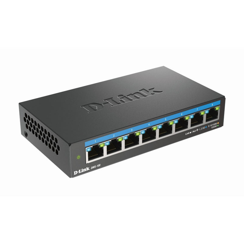 DLink - Netzwerk Switch 8-Port Switch DMS-108/E Multi-Gigabit
