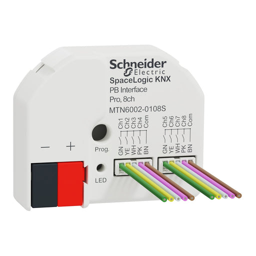 Merten - Bussystem-Kombi I/O Gerät KNX Tasterschnittst.Pro 8f MTN6002-0108S