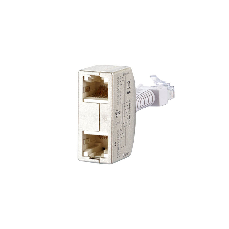Metz Connect - Cablesharing Adapter Cable-sharing-Adapter 130548-03-E Set Ethernet/Ethernet − 1 Stück