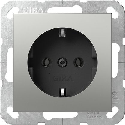 Gira - Steckdose SCHUKO-Steckd. o.Kr. 4466600 Edelstahl