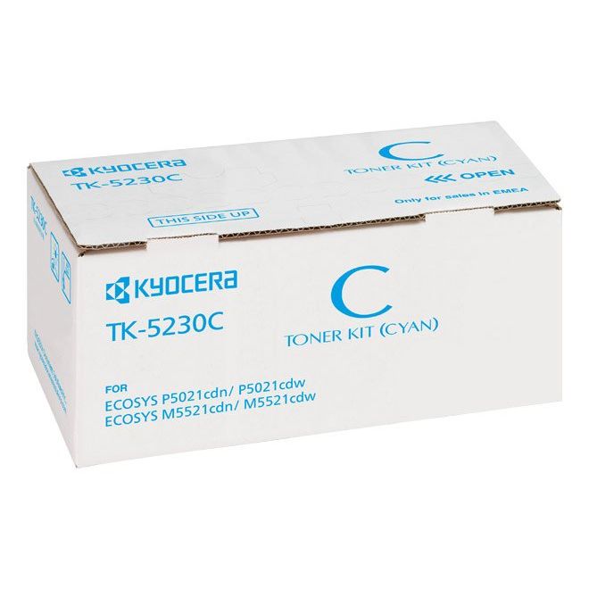 Kyocera - Verbrauchsmaterial für Telefax/Drucker/MFC Lasertoner TK-5230C cy 2.200 Seiten,cyan