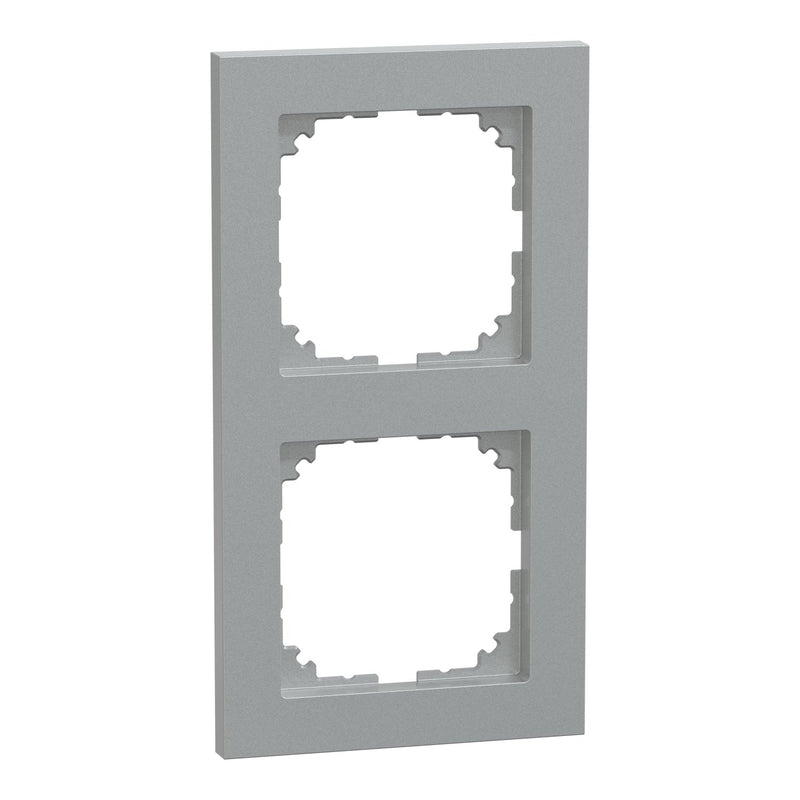 Merten - Abdeckrahmen Rahmen 2fach MEG4020-3660 aluminium