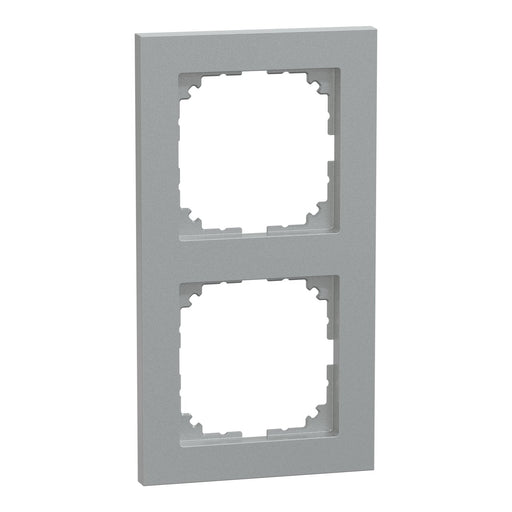 Merten - Abdeckrahmen Rahmen 2fach MEG4020-3660 aluminium