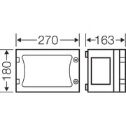 Hensel - Leergehäuse FP 0100 EB-Mass216x126x136mm