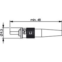 Telegärtner - LWL-Steckverbinder T-ST Stecker MM 100007054 Kabel D:2,6-3,0mm