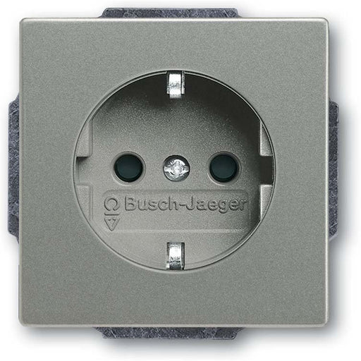 Busch-Jaeger - Steckdose SCHUKO Steckdosen-Einsatz 20 EUCBLI-803 graumetallic