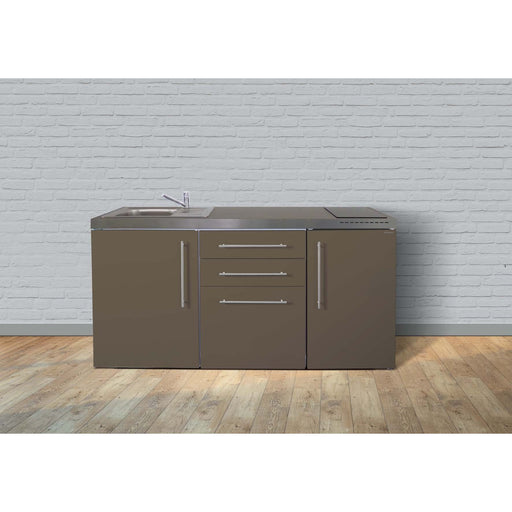 Stengel - Mini-Küche Miniküche Premiumline MPMM170GKFreBli2Sn Mokka metallic