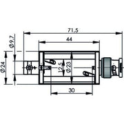 Telegärtner - Koax-Kupplung Adapterbox 100027893 BNC-BNC (M-F) 50 Ohm