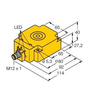 Turck - RFID-Lesegerät Schreib-Lese-Kopf HF TNLR-Q80-H1147-EX explosionsgefährdet