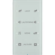 Berker - Bussystem-Tastsensor Touch-Sensor 4fach 75144150 Glas polarweiß