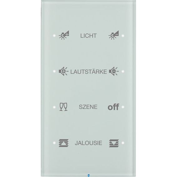 Berker - Bussystem-Tastsensor Touch-Sensor 4fach 75144150 Glas polarweiß
