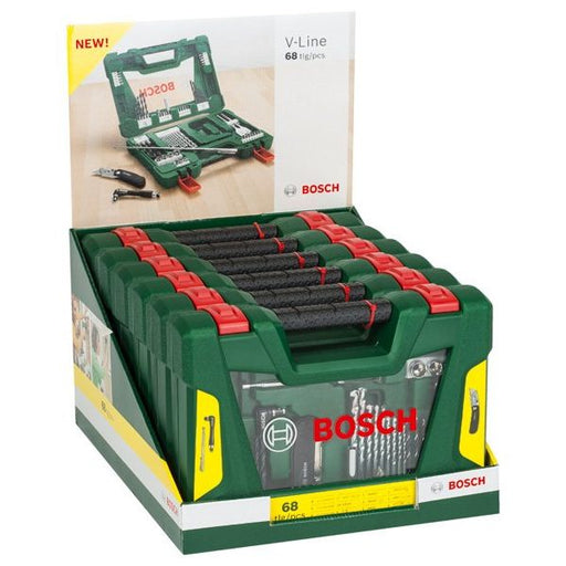 Bosch - Werkzeugset V-Line Box, Bohrer- und 2607017307 Bit-Set 68-teilig