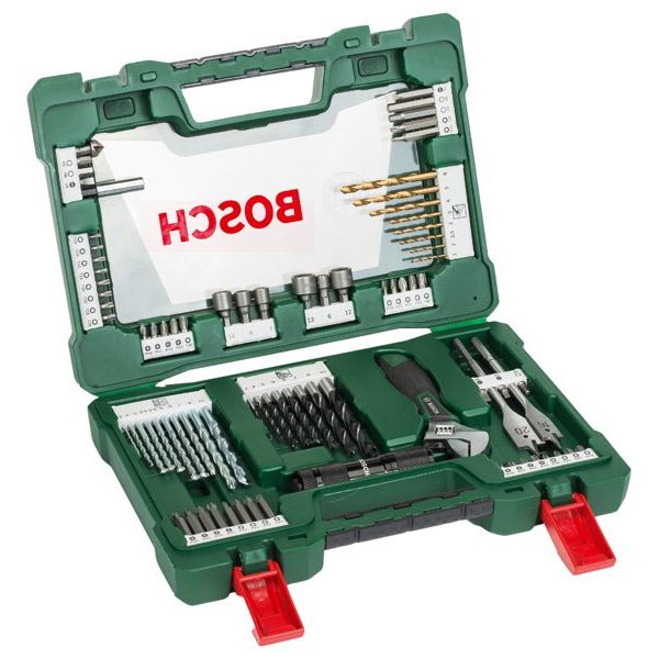 Bosch - Werkzeugset V-Line Box, Bohrer- und 2607017309 Bit-Set 83-teilig − 6 Stück