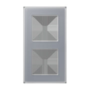 Jung - Abdeckrahmen Glasrahmen 2fach AV 582 GLM KG kristallgrau