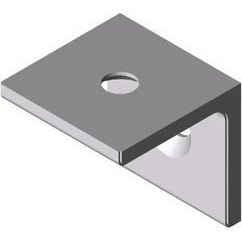 Item - Verbinder für Stiel/Profilschiene Winkel 0.0.665.53 weißaluminium