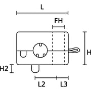 HellermannTyton - Befestigungsschelle für Kabel/Rohre Zugentlastungsschelle KK1-N66-BK − 500 Stück