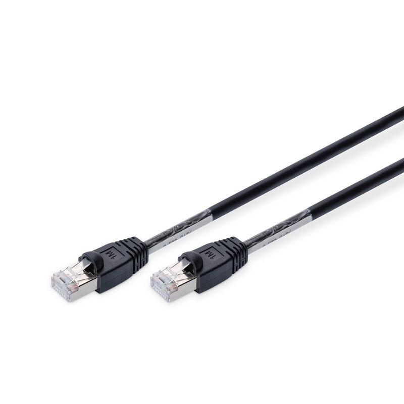 DIGITUS - Patchkabel Kupfer Patchkabel CAT 6 S/FTP DK-1644-010/BL-OD Outdoor,1m,sw