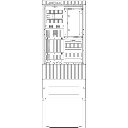 ABN - Zähler-Komplettschrank Zähleranschlusssäule SZ175ZZ1501 1ZP 5pol. HLAK 25²mm