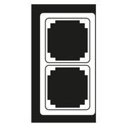 Jung - Abdeckrahmen Rahmen 2-fach lgr CDP 582 LG waage/senkrecht